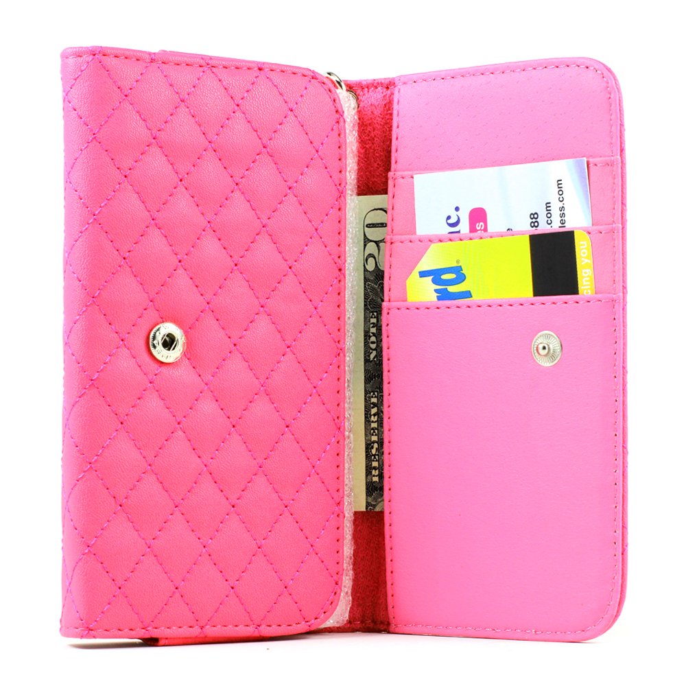 fuschia pink wallet